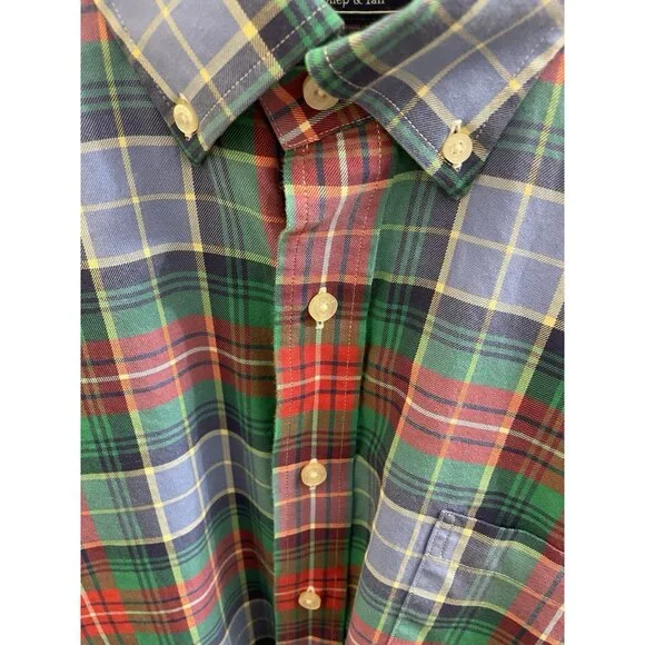Vineyard Vines Men's Multi Color Plaid Cotton Dress Shirt Xl $178 - Picture 4 of 12
